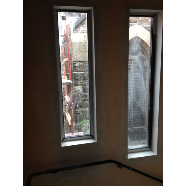 New windows by the stairs